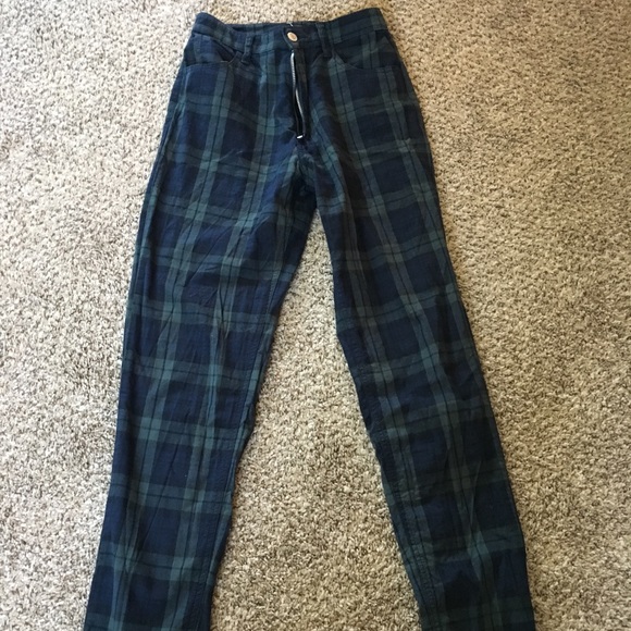 brandy melville jane plaid pants